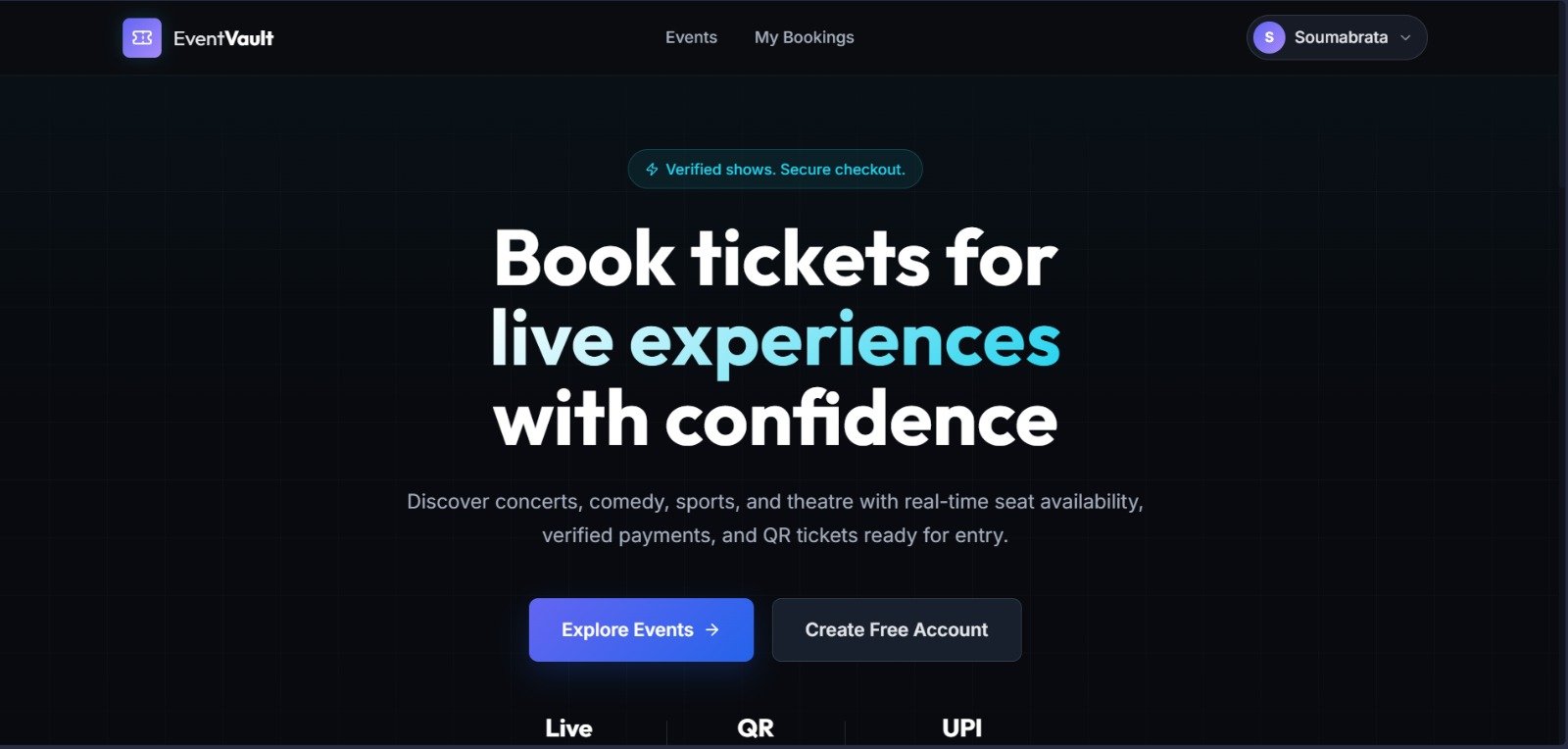 EventVault — Event Booking Platform